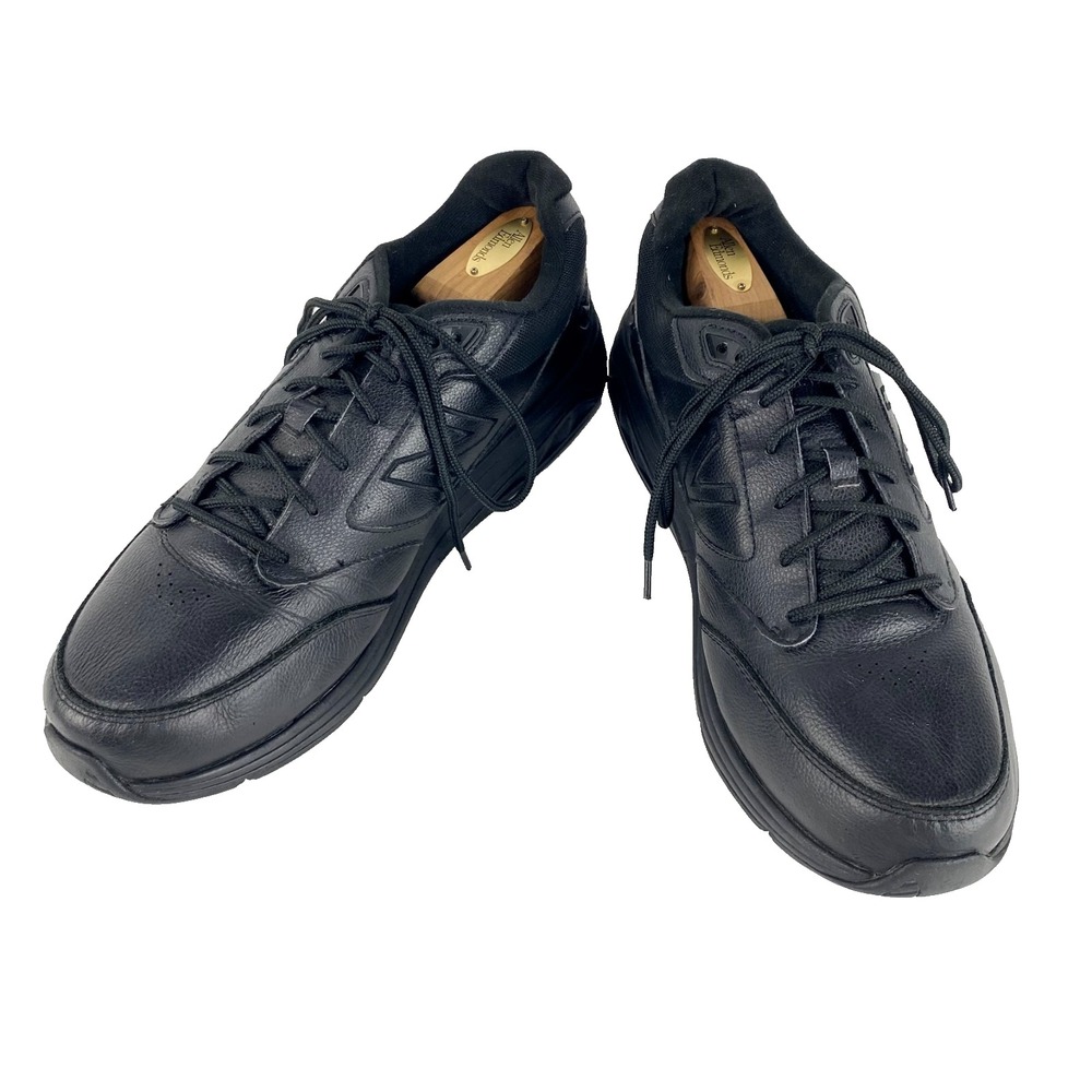 New Balance Leather Tennis Shoes Men's 11 E Black 928BK3 Walking Low Top Sneaker